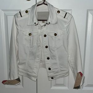 Authentic Burberry White denim jacket